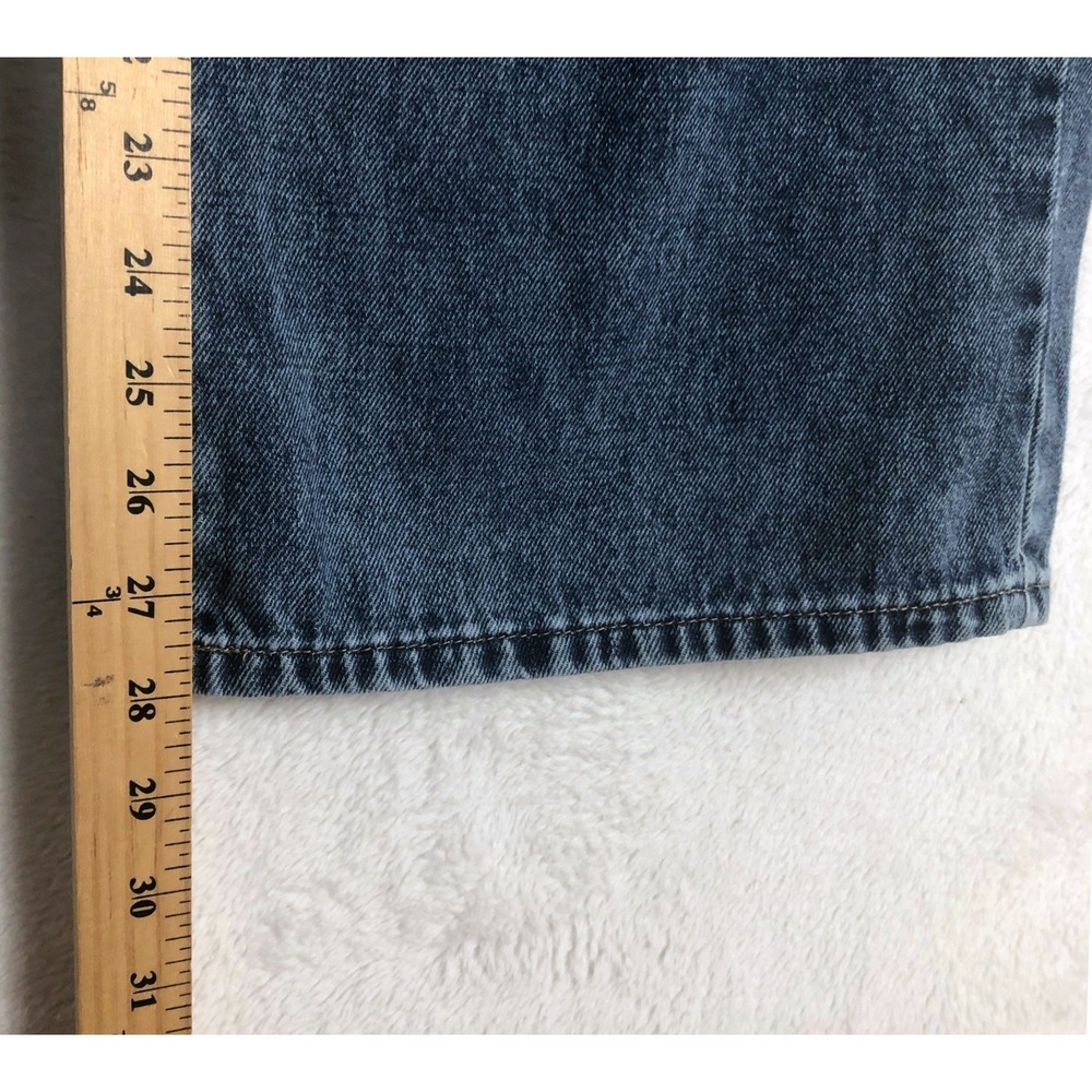 BAMBOO High Waisted Wide Leg Jeans Sz 3/26 Medium Wash Blue Denim Casual Relaxed - Picture 8 of 10
